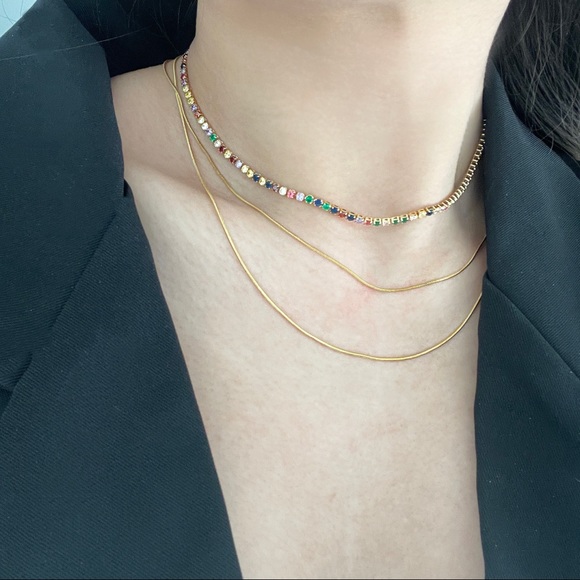 ✨Rainbow Tennis Choker - Picture 5 of 9